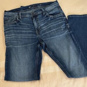 BKE Men's Bootcut Jeans - Dark Blue